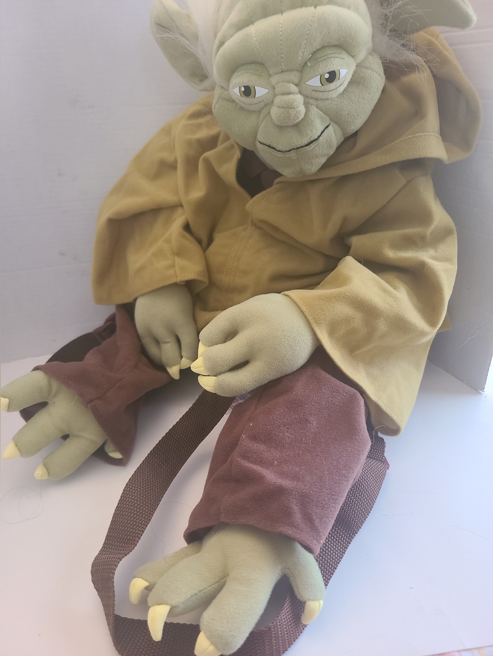 Disney Park Star Wars Yoda Plush Backpack, Pre-owned, please review photos